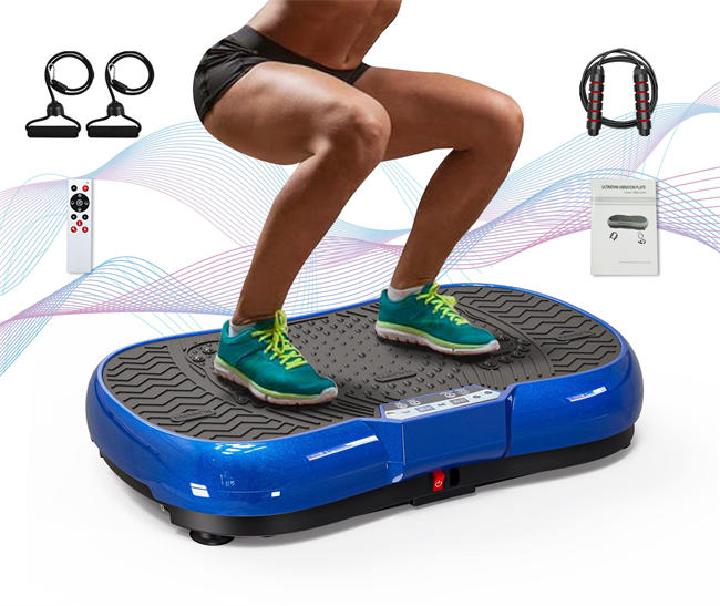 Plate Exercise Machine with Bluetooth Speaker, 99 Levels & 10 Modes Whole Body Shape Vibration Platform Machine with Jump Rope for Weight Loss Fitness, Home Gym Equipment Workout Machine